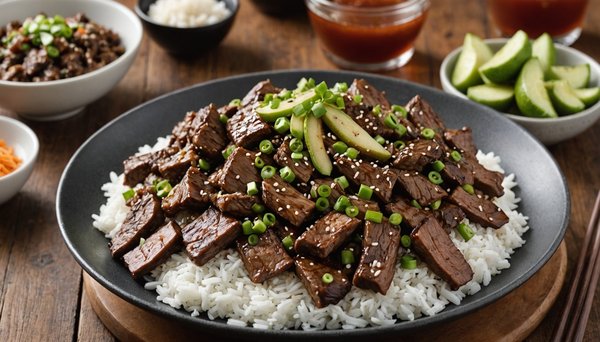 Discover the flavorful fusion of korean bulgogi with a tangy pear and ginger marinade!